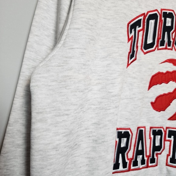 NBA Toronto Raptors Sweater Light Gray and Red Medium - Picture 15 of 16